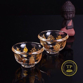 Mua Chén pha lê 8 cát tường