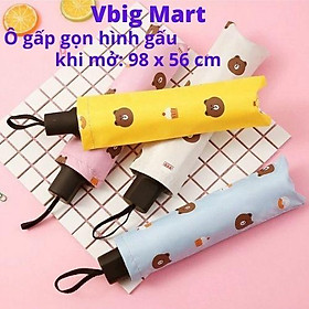 Ô gấp gọn hình gấu BROWN siêu xinh cho chị em