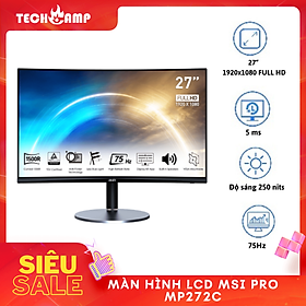 Mua Màn hình MSI PRO MP272C 27 inch FHD VA 75HZ Cong - Hàng chính hãng