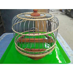 Lồng chim cu gáy 30 cm tặng khây hứng phân
