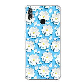 Ốp điện thoại Huawei Honor 8X - Silicon dẻo - 0124 HOA3D - Hàng Chính Hãng