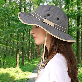 Sun Bucket Hat Wide Brim UV Protection UPF50+ Neck Cover Bucket Hat for Travel Sport