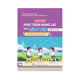 Sách - Bài tập phát triển năng lực môn Tiếng Việt lớp 3 - Tập 1 (  theo Chương trình GDPT 2018) Cánh Diều