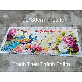 Mua (Đã thêu) Tranh thêu thành phẩm công phu thê viên mãn 2m thêu kín chữ việt