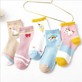 Set 5 đôi Tất cho bé, vớ tất bé trai, bé gái, loại cao cấp, nhiều mẫu