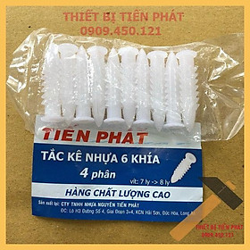 Mua Bộ 10 Tắc Kê Nhựa 6 Khía Tiến Phát đủ size (loại dẻo) Từ 2 Phân - 7 Phân Dùng Cho Ốc Từ 5 Li - 12 Li