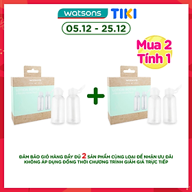 Lọ Chứa Dưỡng Thể Watsons Bottle Pack 2 Cái 75ml