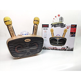 Mua Loa bluetooth karaoke SD315 hình dáng chim cú mèo có phím cảm ứng tặng kèm 2 micro siêu tiện lợi. Bảo hành 12 tháng