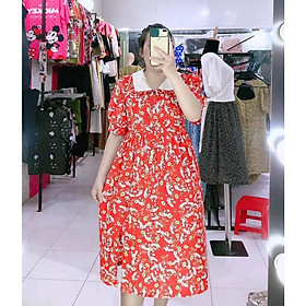 ĐẦM HOA NHÍ  BÂU SEN TRẮNG BIGSIZE 58-90KG