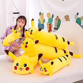 Mua Gối Ôm Pikachu Siêu Mềm Mịn Dễ Thương (50cm--- 1m3) Vải Miniso 4 Chiều Êm Ái Mềm Mại  Hàng Xịn Cao Cấp Loại 1