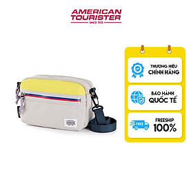 Túi đeo vai American Tourister Blake Utility Bag AS - Silver GreyYellow