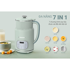 Mua Máy Làm Sữa Hạt Đa Năng Sunhouse SHD5260 – 800ml Cối 2 lớp Lưỡi dao kép 8 cánh  Hẹn giờ nấu thông minh - Hàng chính hãng