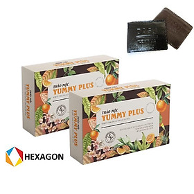 Combo 2 hộp Thảo Mộc Hỗ Trợ Tăng Cân Yummy Plus giúp ăn ngon ngủ ngon - tặng kèm ví da