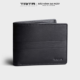 Ví nam da bò Trita ( Thời trang nam dáng ngang cao cấp - Ví da RVN21 )