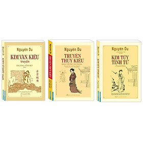 Sách - Combo 3 cuốn Kim, Vân, Kiều truyện (bìa mềm) + Truyện Thúy Kiều + Kim túy tình từ