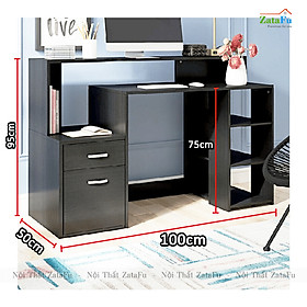 Mua Bàn Học Làm Việc 2 Tầng Có Ngăn Kệ Và Hộc Kéo BLV-82 ZataFu