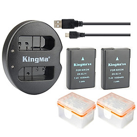 Mua BỘ 2 PIN VÀ 1 ĐỐC SẠC ĐÔI KINGMA CHO NIKON EN-EL14- HÀNG CHÍNH HÃNG