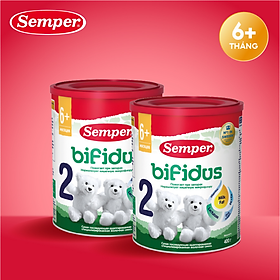 Combo 2 Sữa bột công thức Semper Bifidus số 2 400g/hộp