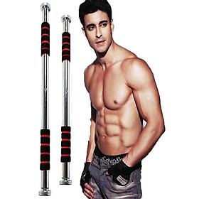 Xà đơn gắn cửa, treo tường không cần bắt vít tập gym, điều chỉnh từ 80cm-1m30