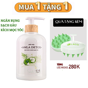 Hình ảnh Dầu gội hữu cơ LACO Amla Detox sạch gàu và ngừa rụng tóc 