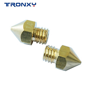 Tronxy 1pc MK8 M6 vòi phun 0,2 0,3 0,4 0.5 0.6 0.8 1,0mm J-đầu phun 1,75mm Máy in 3D Máy in đồng thau Kích thước đồng thau Kích thước: 1PC 0.2mm