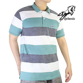 Áo thun POLO nam tay ngắn sọc ngang, có cổ, chất liệu cotton thoáng mát, vải bền đẹp, thấm hút mồ hôi, Form mặc tôn dáng, phong cách thanh lịch, sang trọng A0006