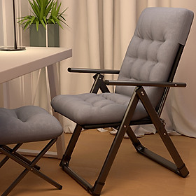Mua Ghế thư giãn tặng nệm 4D kèm gác chân  ghế xếp có thể ngả lưng nhiều cấp độ  đọc sách  nghỉ trưa