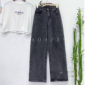 Quần jean nữ ống suông đứng chất Jean tôn dáng cho nữ đi học, đi làm Mẫu Mới Hot Nhất Năm-QJ01