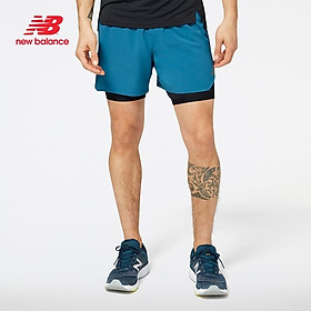 Quần ngắn thể thao nam New Balance APP RUNNING SHORTS M DARKMOON