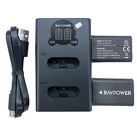 Mua Bộ 2 pin 1 sạc đôi RavPower for Sony NP-BX1 - hàng chính hãng