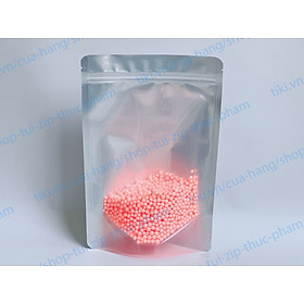 1 Cái Túi Zip Bạc - Túi Zip Bạc 1 Mặt Trong Túi Đáy Đứng Đựng Thực Phẩm - Túi đựng bánh mứt