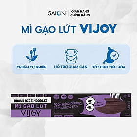 Mì Gạo Lứt Spaghetti VIJOY Thuần nhiên Tiện lợi Hộp 283g