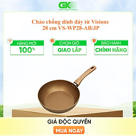 Chảo nhôm sâu chống dính đáy từ 28 cm Visions VS-WP28-AB/JP - Hàng chính hãng( Chỉ giao HCM)