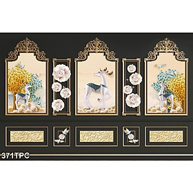 Tranh Dán Tường 3D Phào Chỉ - Có Sẵn Keo - TPC371