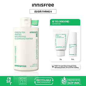 Nước tẩy trang dưỡng ẩm Innisfree Green Tea Amino Cleansing Water 320ml