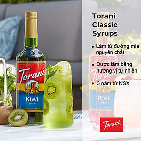 Siro Pha Chế Hương Vị Kiwi Torani Classic Kiwi Syrup 750ml Mỹ