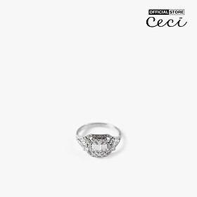 CECI - Nhẫn nữ phối mặt đính nhiều đá lấp lánh CC2-01000195
