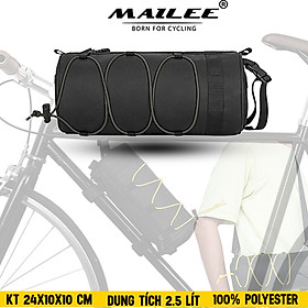 Túi đầu xe đạp tròn đa năng RZAHUA 2.5 Lít cho xe đạp núi và đường phố, chống nước, vải POLYESTER, có quai đeo chéo - Mai Lee