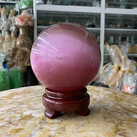 Mua Bi Cầu  Quả Cầu Phong Thuỷ Đá Mắt Mèo Có Tặng Kèm Đế - đường kính 10cm