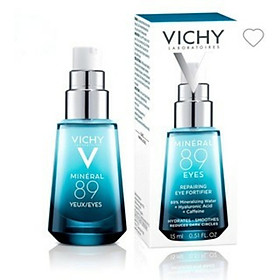 Vichy Minelar 89 Eyes Repairing Eye Fortifier (Mới) Dưỡng Chất Giàu Khoáng Giúp Cấp Ẩm Giảm Quầng Thâm Và Bọng Mắt Cho Vùng Da Quang Mắt Láng Mịn Rạng Rỡ - 15ml
