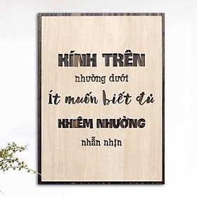 Mua Tranh Gỗ Treo Tường - Kính Trên Nhường dưới