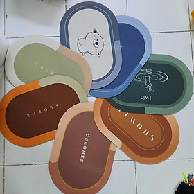 Mua Thảm lau chân cao cấp silicon siêu thấm nước  Thảm đá chống trơn trượt