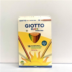 Bút chì màu nhập khẩu Italy GIOTTO Elios Hộp 18 màu 277900