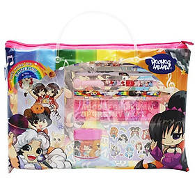 Bộ Dụng Cụ Học Tập Lớp Học Mật Ngữ - HooHooHaHa Rainbow Shiny Pink - VPH05-0100