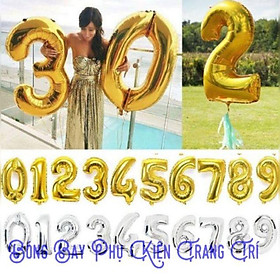 Mua Bóng bay số đại trang trí 80cm chọn màu