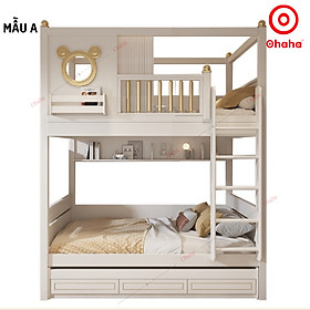 Giường tầng trẻ em thông minh cao cấp 3 tầng Ohaha có tủ quần áo Ohaha - GTCC027