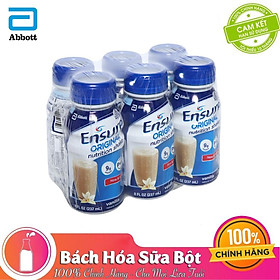 Combo 6 Chai Sữa Nước Abbott Ensure Liquid Vanilla 237ml