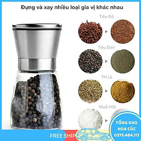 Mua Lọ Dụng Cụ Xay Muối Tiêu Inox 304 Tiêu Chuẩn 5 Sao - Vận Chuyển Miễn Phí Toàn Quốc