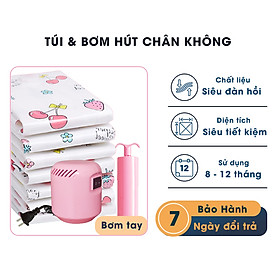 Mua Túi hút Chân Không Đựng Quần Áo Chăn Màn Du Lịch Kèm Bơm Điện Van 1 Chiều Bảo Quản Quần Áo Chăn Chống Nấm Mốc