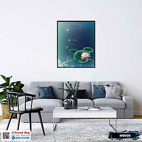 Mua Tranh Canvas hoa sen sắc hồng - HS005